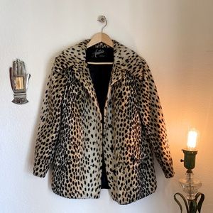 Vintage Animal Print Coat